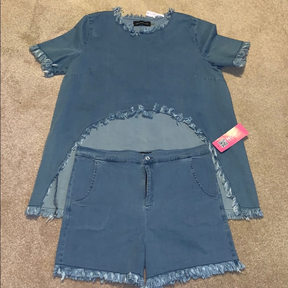 Giti online Denim set Sz 2x